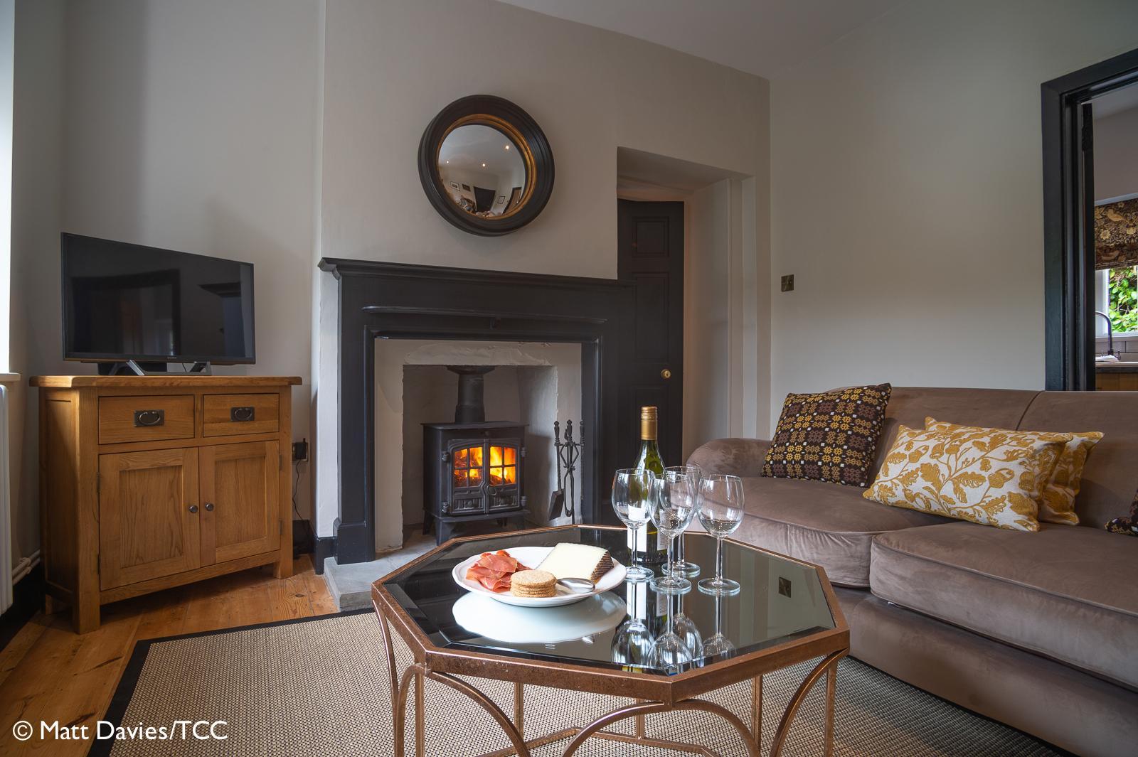 Tretower Court Cottage interior