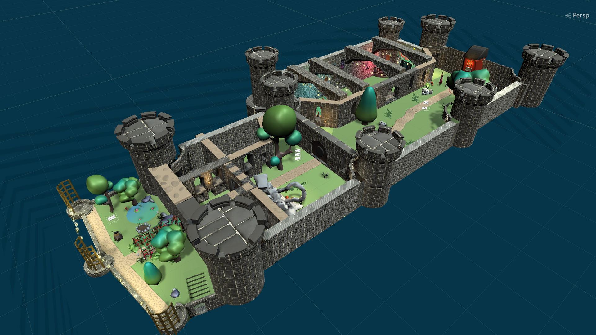 VR represenation of Castell Conwy